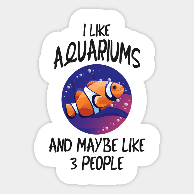 Aquaristic Fish Aquarist Gift Sticker by Foxxy Merch